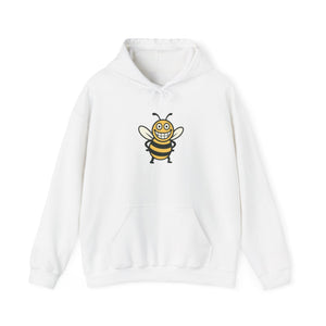 Happy Bee Unisex Heavy Blend™ Hooded Sweatshirt-Buzzworthy, LLC