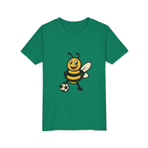 Soccer Bee Graphic Tee-Buzzworthy, LLC