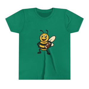 Football Bee Graphic Tee-Buzzworthy, LLC