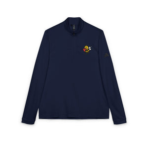 Love Bee Embroidered Adidas Quarter-Zip Pullover-Buzzworthy, LLC