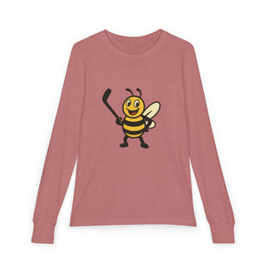 Hockey Bee Youth Long Sleeve Tee-Buzzworthy, LLC
