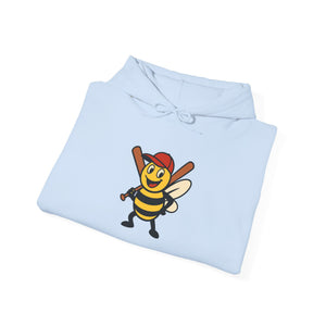 Baseball Bee Unisex Heavy Blend™ Hooded Sweatshirt-Buzzworthy, LLC