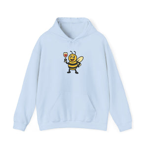 Wine Lover Bee Unisex Heavy Blend™ Hooded Sweatshirt-Buzzworthy, LLC