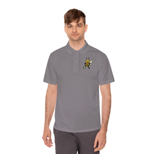 Men's Polo Shirt with Soccer Bee-Buzzworthy, LLC