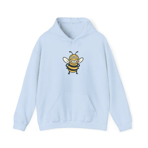 Happy Bee Unisex Heavy Blend™ Hooded Sweatshirt-Buzzworthy, LLC