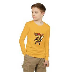 Baseball Bee Youth Long Sleeve Tee-Buzzworthy, LLC