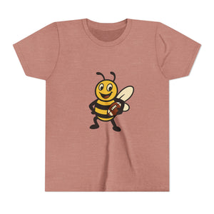 Football Bee Graphic Tee-Buzzworthy, LLC