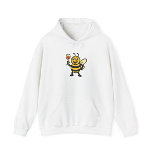 Wine Lover Bee Unisex Heavy Blend™ Hooded Sweatshirt-Buzzworthy, LLC