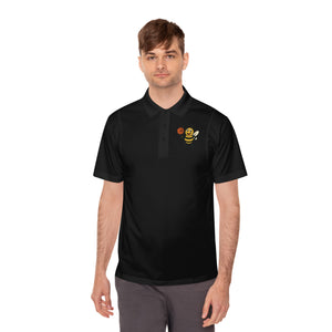 Basketball Bee Men's Sport Polo Shirt-Buzzworthy, LLC