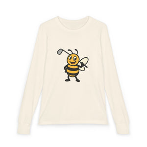 Golf Bee Youth Long Sleeve Tee-Buzzworthy, LLC