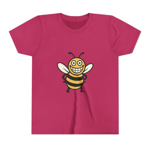Happy Bee Graphic Tee-Buzzworthy, LLC