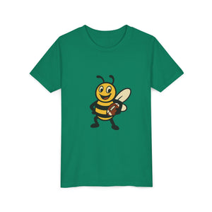 Football Bee Graphic Tee-Buzzworthy, LLC