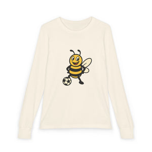 Soccer Bee Youth Long Sleeve Tee-Buzzworthy, LLC