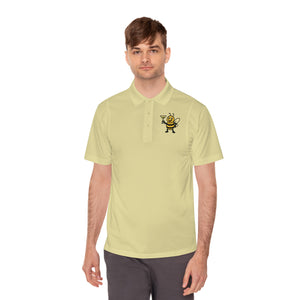 Cocktail Bee Men's Sport Polo Shirt-Buzzworthy, LLC