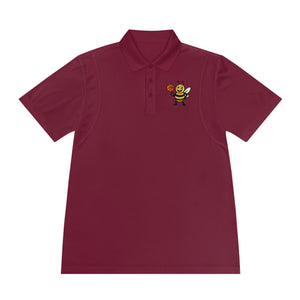 Basketball Bee Men's Sport Polo Shirt-Buzzworthy, LLC