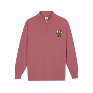 Bee Cheers Quarter-Zip Sweatshirt-Buzzworthy, LLC