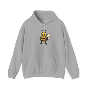 Football Bee Unisex Heavy Blend™ Hooded Sweatshirt-Buzzworthy, LLC