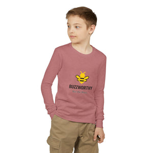 Buzzworthy Bee Youth Long Sleeve Tee-Buzzworthy, LLC