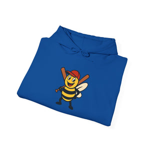 Baseball Bee Unisex Heavy Blend™ Hooded Sweatshirt-Buzzworthy, LLC