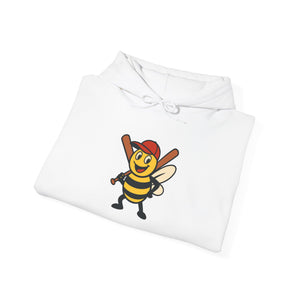 Baseball Bee Unisex Heavy Blend™ Hooded Sweatshirt-Buzzworthy, LLC