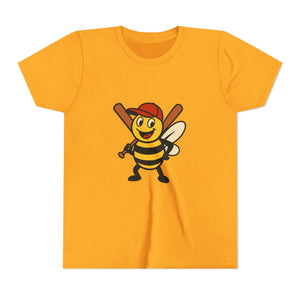 Baseball Bee Graphic Tee-Buzzworthy, LLC