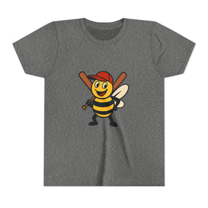 Baseball Bee Graphic Tee-Buzzworthy, LLC
