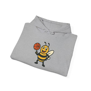 Basketball Bee Unisex Heavy Blend™ Hooded Sweatshirt-Buzzworthy, LLC