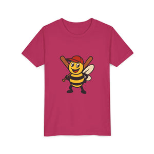 Baseball Bee Graphic Tee-Buzzworthy, LLC