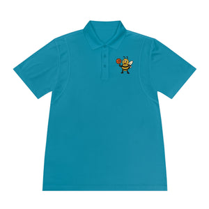 Basketball Bee Men's Sport Polo Shirt-Buzzworthy, LLC