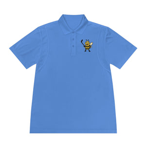 Men's Polo Shirt with Hockey Bee-Buzzworthy, LLC