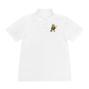 Men's Polo Shirt with Soccer Bee-Buzzworthy, LLC