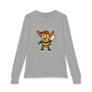 Baseball Bee Youth Long Sleeve Tee-Buzzworthy, LLC