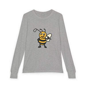 Golf Bee Youth Long Sleeve Tee-Buzzworthy, LLC
