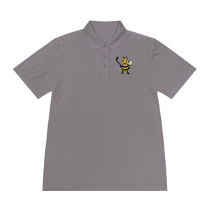 Men's Polo Shirt with Hockey Bee-Buzzworthy, LLC