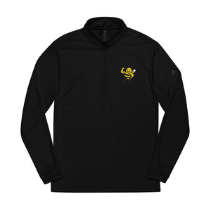 Tough Bee Embroidered Adidas Quarter-Zip Pullover-Buzzworthy, LLC