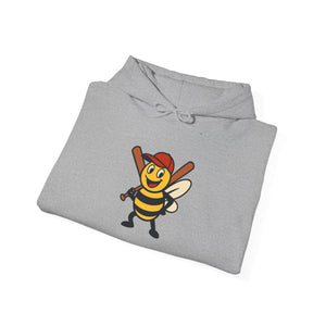 Baseball Bee Unisex Heavy Blend™ Hooded Sweatshirt-Buzzworthy, LLC