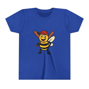 Baseball Bee Graphic Tee-Buzzworthy, LLC