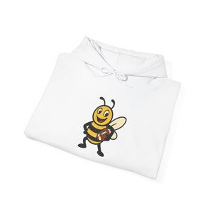 Football Bee Unisex Heavy Blend™ Hooded Sweatshirt-Buzzworthy, LLC