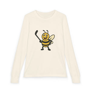Hockey Bee Youth Long Sleeve Tee-Buzzworthy, LLC