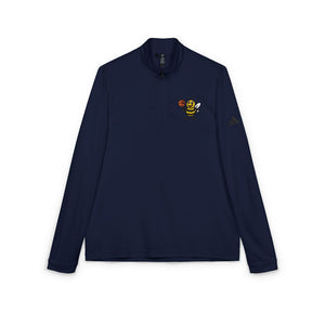 Basketball Bee Embroidered Adidas Quarter-Zip Pullover-Buzzworthy, LLC