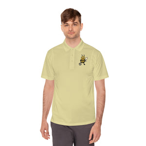 Men's Polo Shirt with Soccer Bee-Buzzworthy, LLC