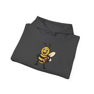 Football Bee Unisex Heavy Blend™ Hooded Sweatshirt-Buzzworthy, LLC