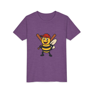 Baseball Bee Graphic Tee-Buzzworthy, LLC