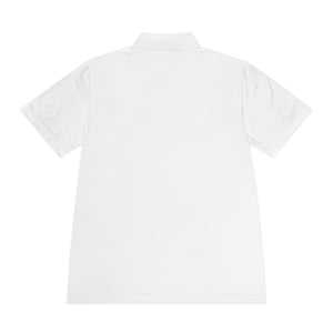 Cocktail Bee Men's Sport Polo Shirt-Buzzworthy, LLC