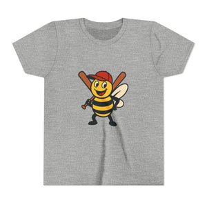 Baseball Bee Graphic Tee-Buzzworthy, LLC