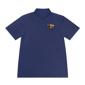 Basketball Bee Men's Sport Polo Shirt-Buzzworthy, LLC