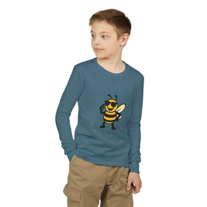 Cool Bee Youth Long Sleeve Tee-Buzzworthy, LLC